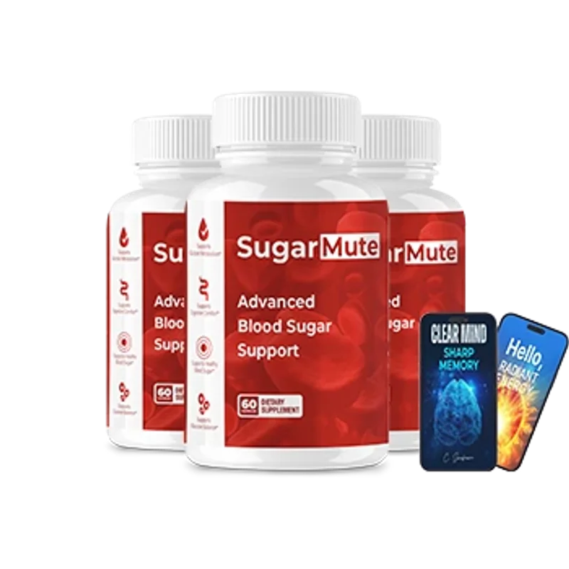 SugarMute Blood Sugar Relief Supplement — 3 Bottle / 90 Day Pack