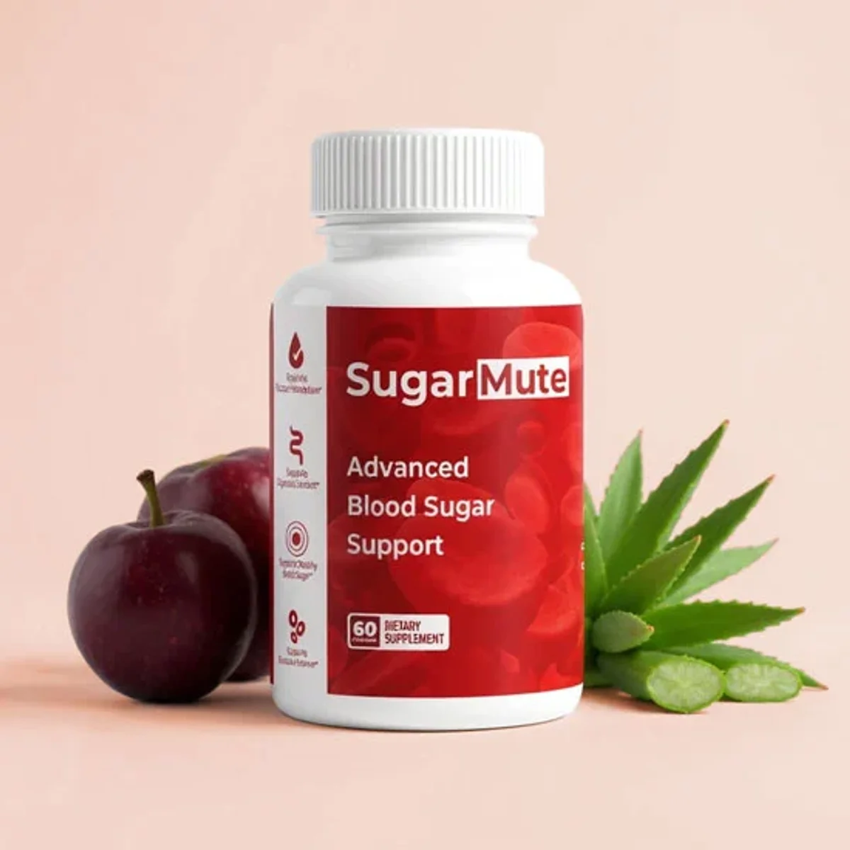SugarMute Blood Sugar Relief Supplement — Front Label